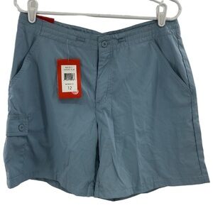 Weatherproof Blue Cargo Shorts Lightweight 12 nylon blend hiking outdoors pocket